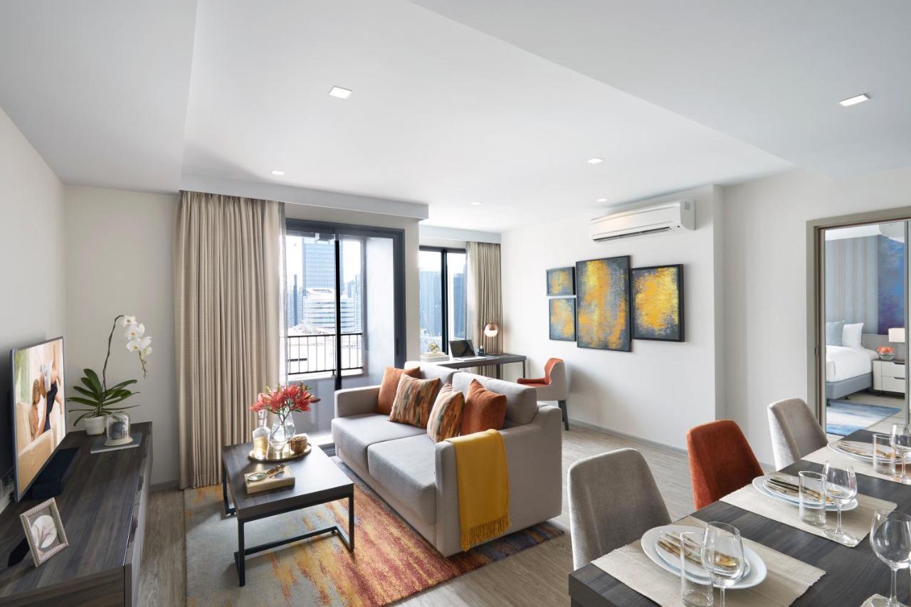 Somerset Rama 9 Bangkok - SHA Plus Certified Bagian luar foto A living room